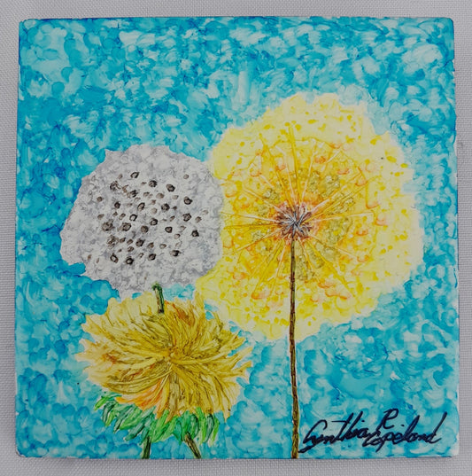 Three Dandelions